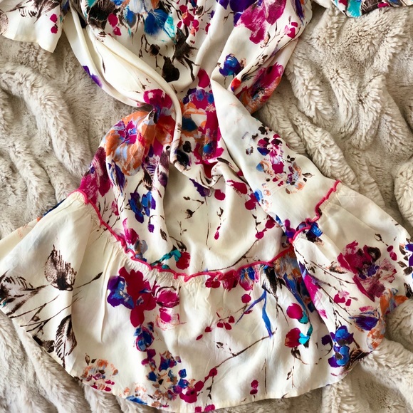 🚫SOLD🚫Umgee boho vivid floral poms dress - Picture 8 of 8
